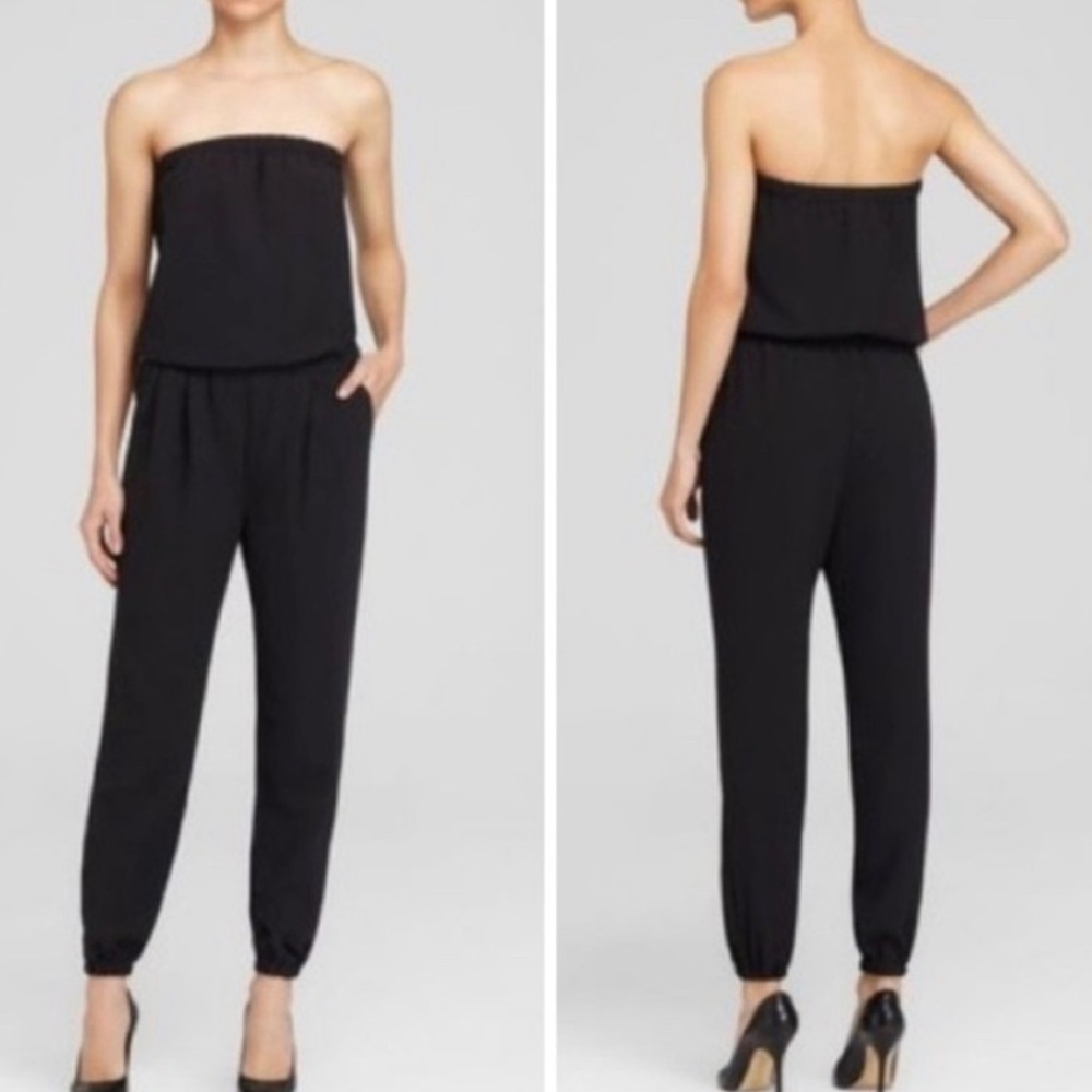 Joie Black Strapless Jumpsuit